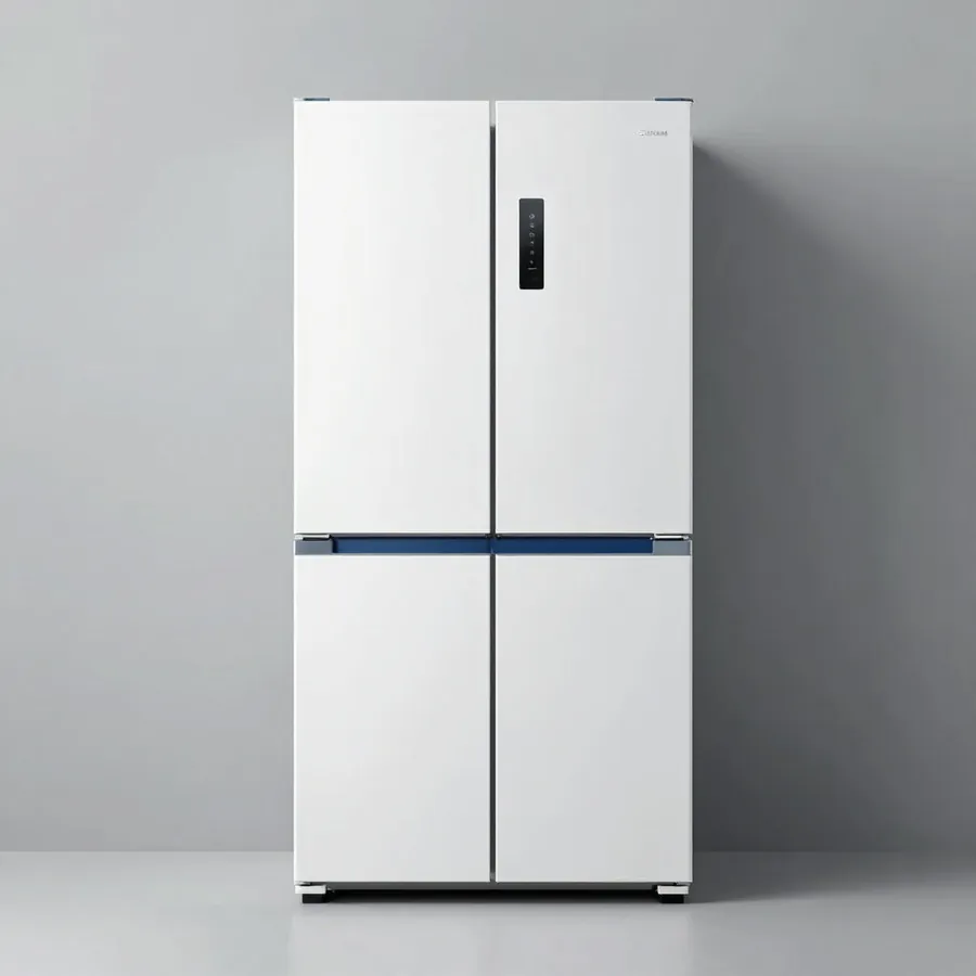 White French-door refrigerator